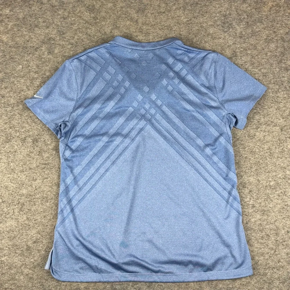 Nike TechKnit Cool Golf Polo Shirt Polyester Blue Womens Large L